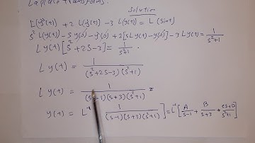 ٍSolving 2nd order IVPs using Laplace Transforms
