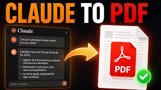 Full How to Export Claude Conversations to PDF with Clean Formatting Update