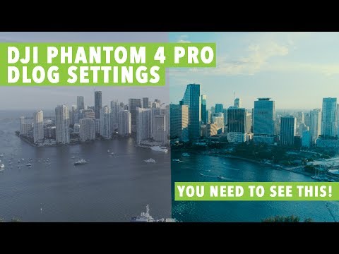 DJI Phantom 4 PRO DLOG Settings!