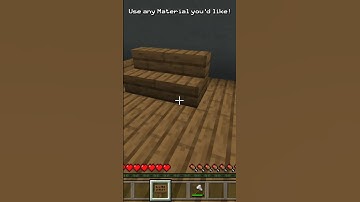 Minecraft: How To Make A Bench