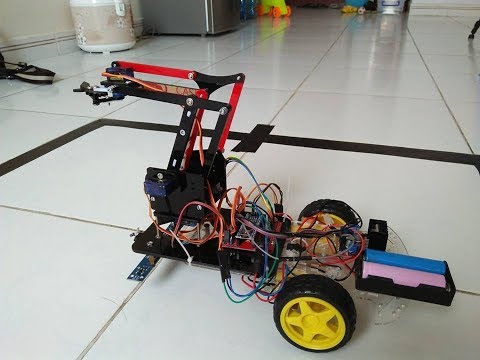Video Hướng dẫn chế tạo robot bluetooth kết hợp robot dò line - YouTube