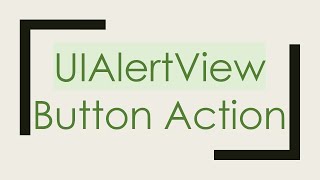 Uialertview Button Action
