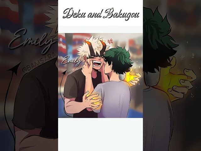 BakuDeku🧡💚#mha #myheroacademia #anime #bnha #deku #bakugou #fyp #fypシ #funny #memes #viral #shorts class=