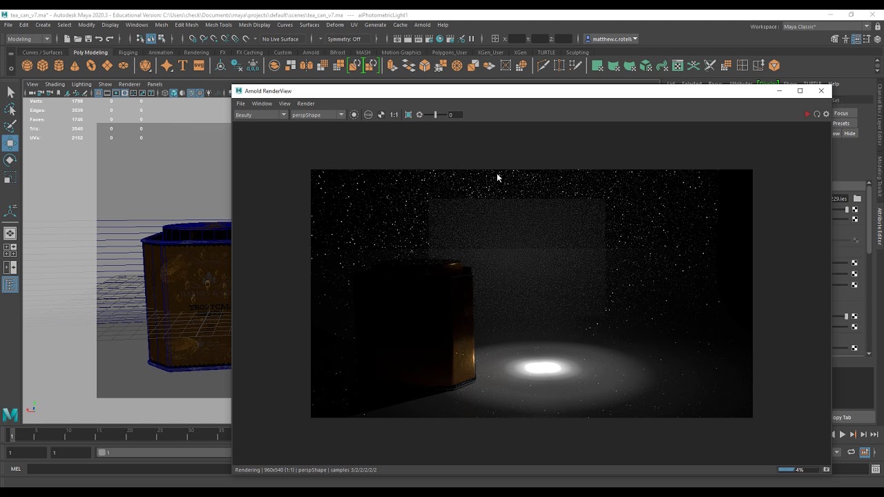 Maya 2020 - Photometric Light Tutorial - YouTube