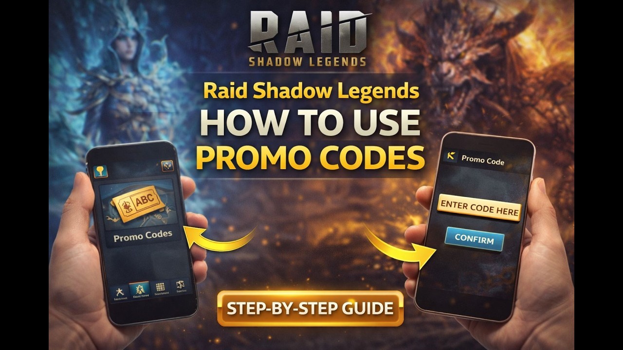 Raid Shadow Legends – How to Use Promo Codes | Step-by-Step Guide - YouTube