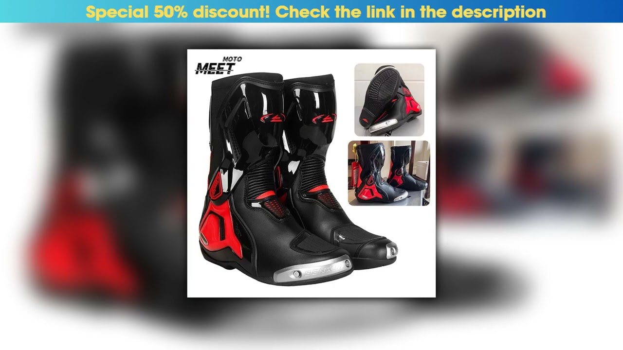 Must Buy BENKIA Summer Motorcycle Botas CE Certification Professional Track Riding Boots Racing Zap