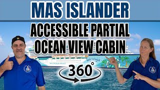 360° Tour: Accessible Partial Ocean View Cabin 4202 on MAS Islander