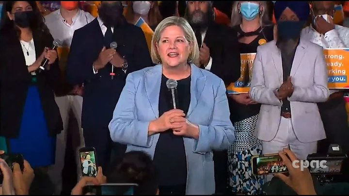 Ontario NDP Leader Andrea Horwath holds rally in B...