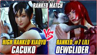 TEKKEN 8 - CACUKO (High Ranked Xiaoyu) vs DEWGLIDER (Ranked #7 Lili) - TEKKEN 8 RANKED MATCHES