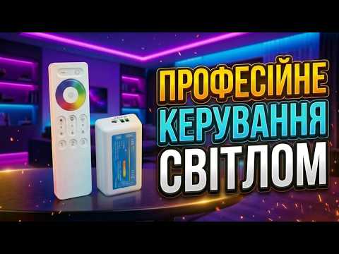 RGB Контролер RF 18A 2.4G DC12-24V 3 зони, видео 2