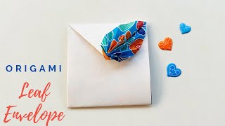Easy Christmas Envelope Card | DIY Envelope | DIY Origami Leaf Envelope