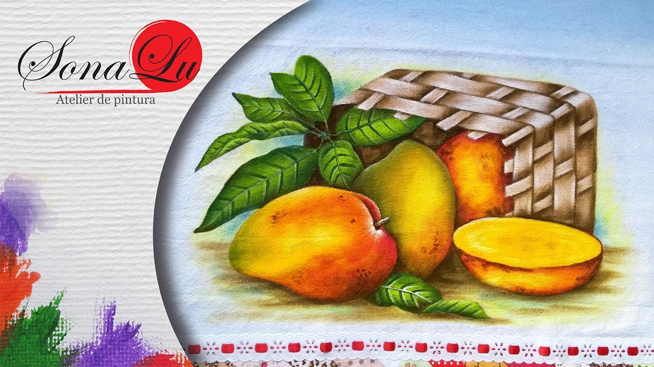 Aula 330 - Cesta de Mangas em Pano de Prato