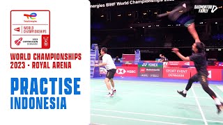 Ahsan and Setiawan practise World Championships by Badminton Famly 2,394 views 8 months ago 2 minutes, 55 seconds
