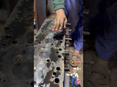 Cylinder head resurfacing in #shorts