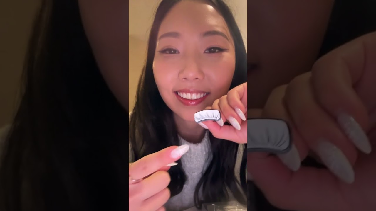 trying out the viral lower lash stamp