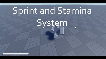 Free! Sprint and Stamina System Roblox Studio