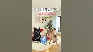 CAT MEMES🐱Childhood Christmas VS Adult Christmas#catmemes  #memes #christmas  #funny #relationship