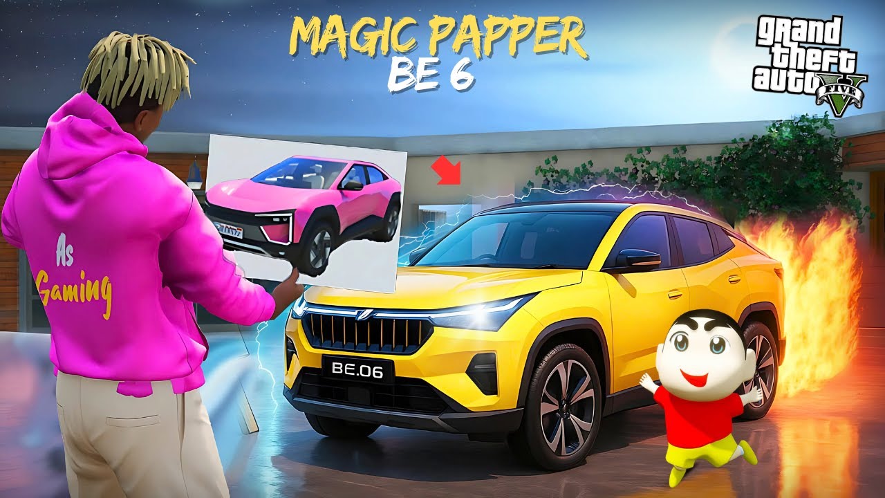 GTA 5: Franklin & Shinchan Found Magic Drawing Book In Gta5...! ( Gta5 mods )