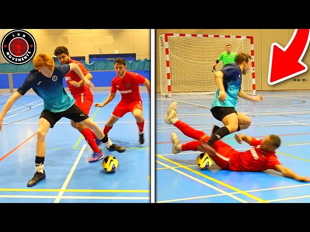 I Played in a PRO FUTSAL MATCH & It Got DANGEROUS! (Football Skills & Goals) class=