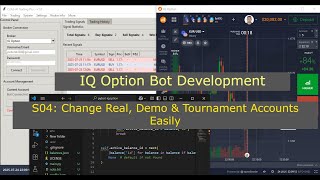 Build IQ Option API Client with Python #4: Change Real, Demo & Tournaments Easily