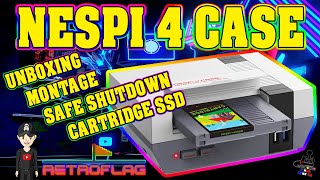 RETROFLAG NESPI 4 CASE UNBOXING, INSTALLATION, SAFE SHUTDOWN BATOCERA, CARTRIDGE SSD RASPBERRY PI4