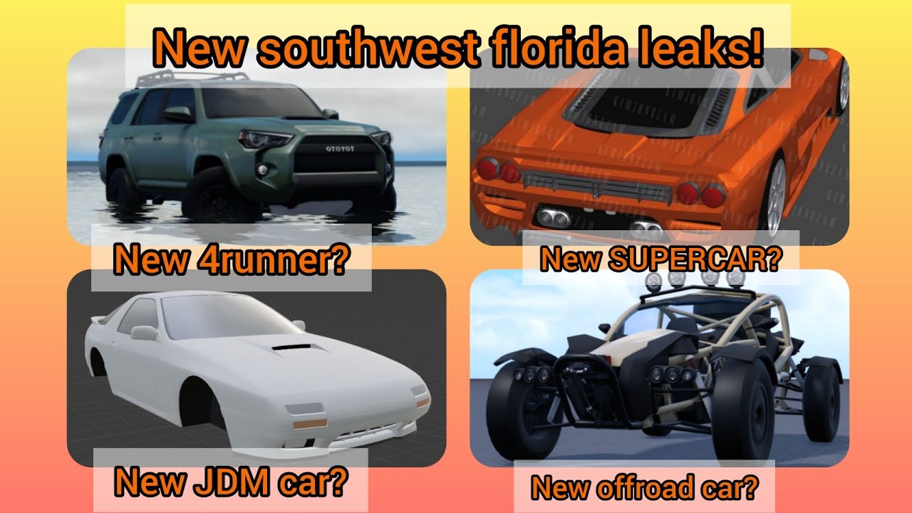New SUPERCAR and SUV COMING??!!! - Roblox Southwest Florida Leaks - YouTube