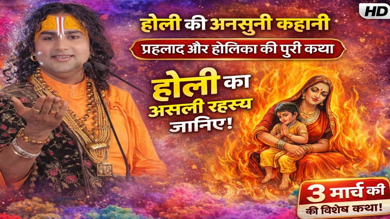 होली की अनसुनी कहानी।प्रह्लाद और होलिका की पूरी कथा।क्यों जलती है होलिका? होली का रहस्य आज जानिए