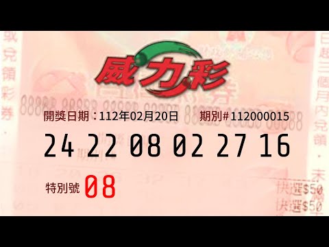 威力彩|數學老師2月20日中獎號碼公佈&歷史分析分析 - 頭獎上看8億