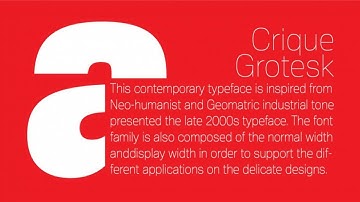 [GET] Crique Grotesk font family
