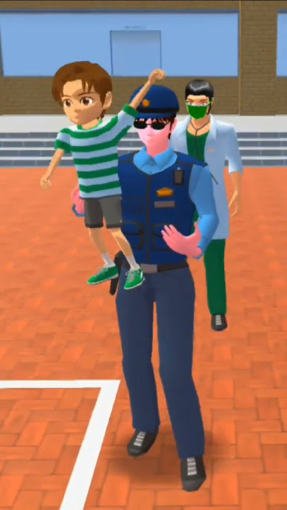Take the child to a policeman and injure the doctor,😭#sakuraschoolsimulator #shortsvideo #