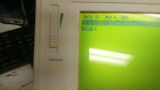 Tandy 1100FD Boot and operation