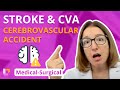 Stroke/Cerebrovascular Accident (CVA) - Medical-Surgical (Med-Surg) - Nervous System - @Level Up RN