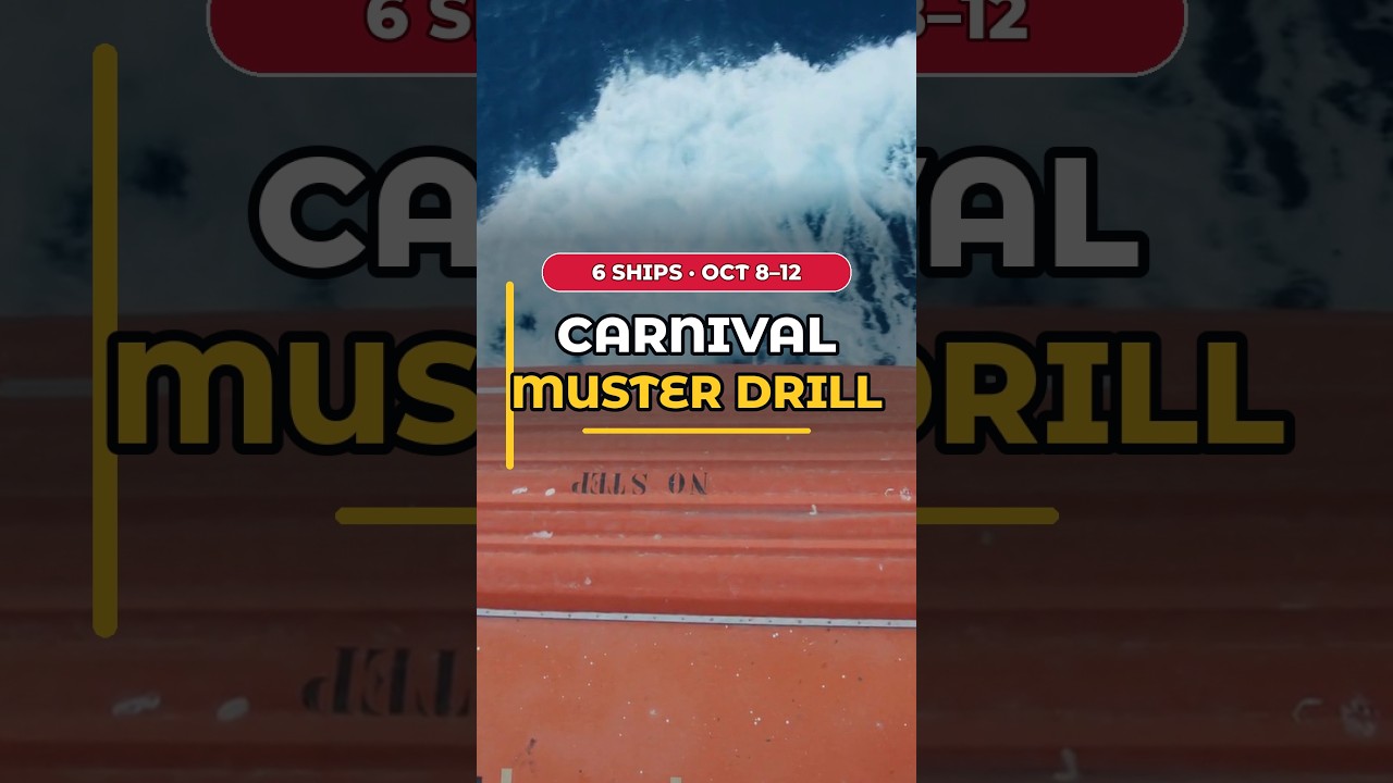 Carnival Muster Drill: Full In-Person Drills on 6 Ships  #cruisenews #carnival #carnivalcruises
