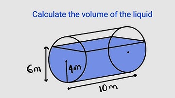 Hoe je het volume van vloeistof in een horizontaal liggende cilinder kunt vinden