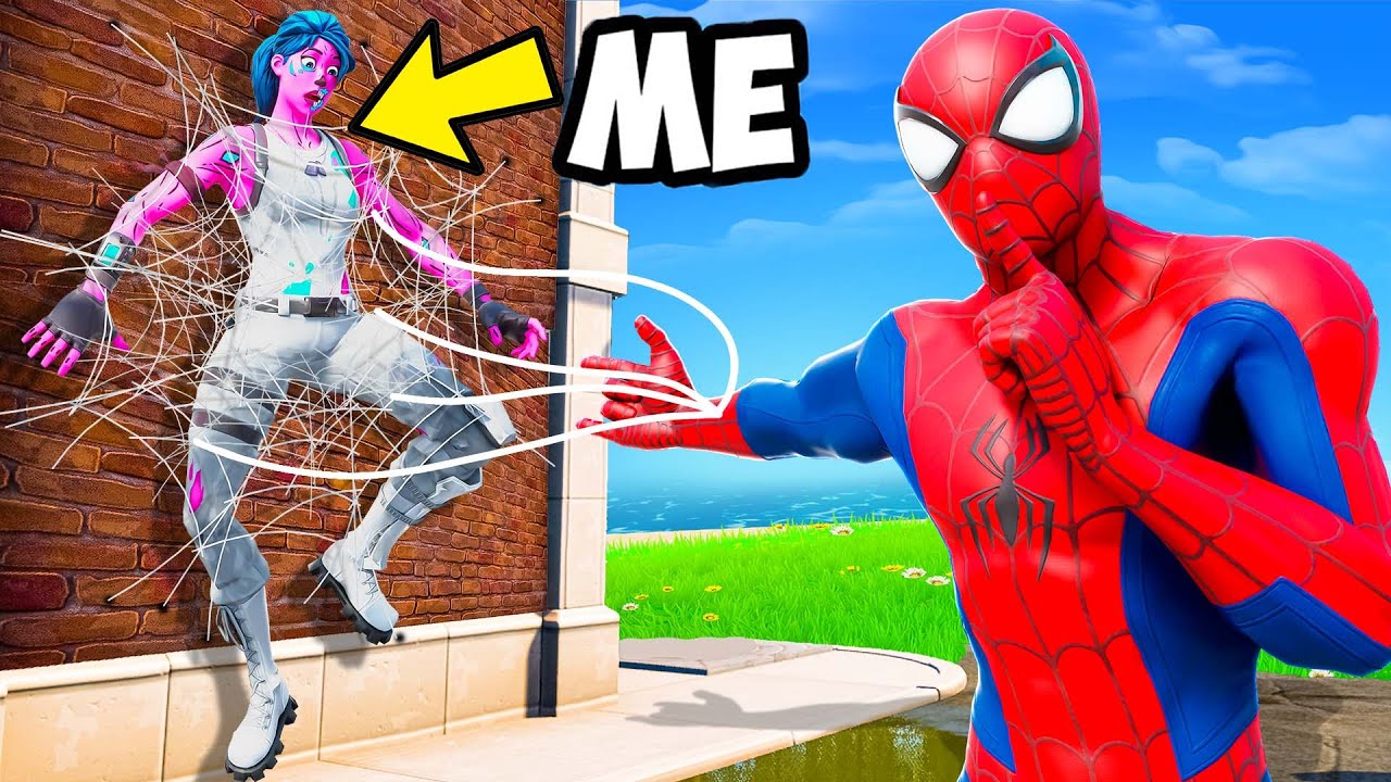 Using WEB SHOOTER to WIN Hide & Seek! (Fortnite)