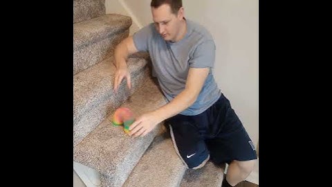 Trick to Get a Slinky to go down the Stairs #shorts