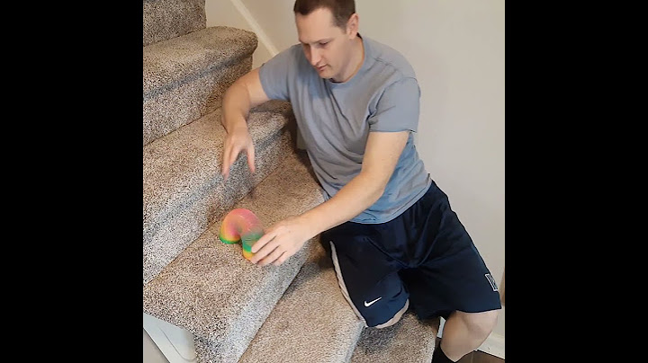 Trick to Get a Slinky to go down the Stairs #shorts