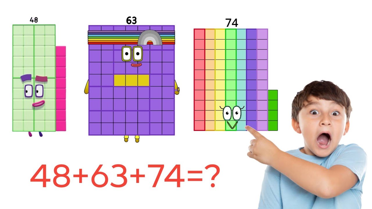 Biggest Number Block Addition To 100 | Numberblocks 100 - YouTube