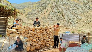 Nomadic Life: Making Local Doogh | and Building a Stone Shelter in the Heart of the Zagros Mountains