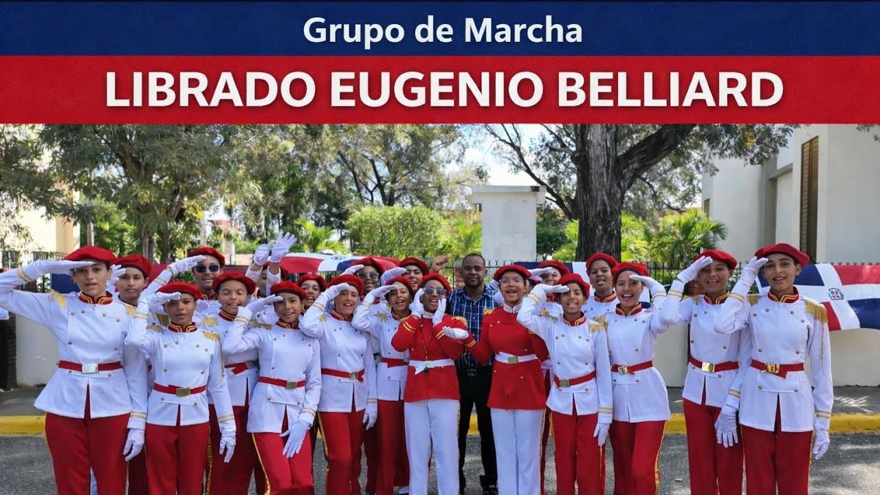 PRESENTACION DEL GRUPO DE MARCHA LIBRADO EUGENIO BELLIARD EN EL TERCER DEFILE CIVICO MILITAR 