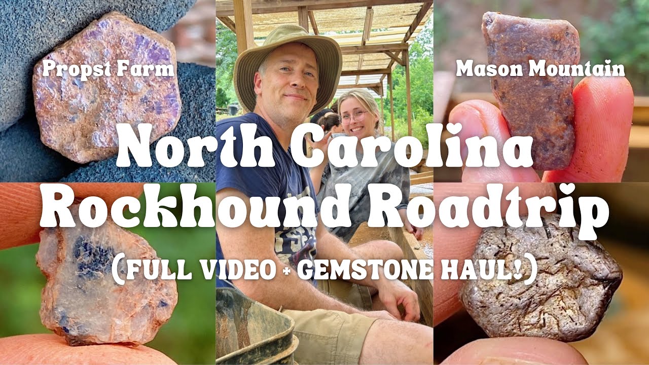 North Carolina Rockhound Roadtrip (full video + gemstone haul!)