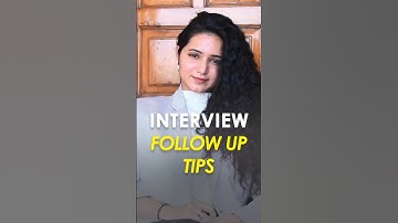 How to follow up after a job interview #interview #interviewtips #jobinterview