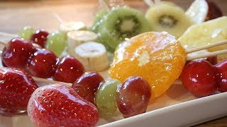 10種類の果物でフルーツ飴を作ってみた Candied Furuits Recipes｜Coris cooking