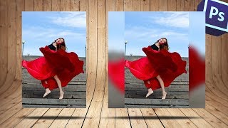 Как из вертикальной фотографии сделать квадратную с размытыми краями в фотошопе Как из вертикальной фотографии сделать квадратную с размытыми краями в фотошопе