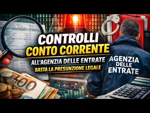 Video Controlli conto corrente, all’Agenzia delle Entrate basta la presunzione legale.