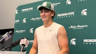 Alessio Milivojevic | First Day of Training Camp | Michigan State QB | Michigan State Football