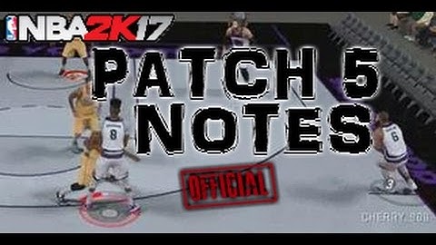 Official PATCH 5 NOTES!! Moving screens? Pro Am fixed? 2k17 Patch 1.05