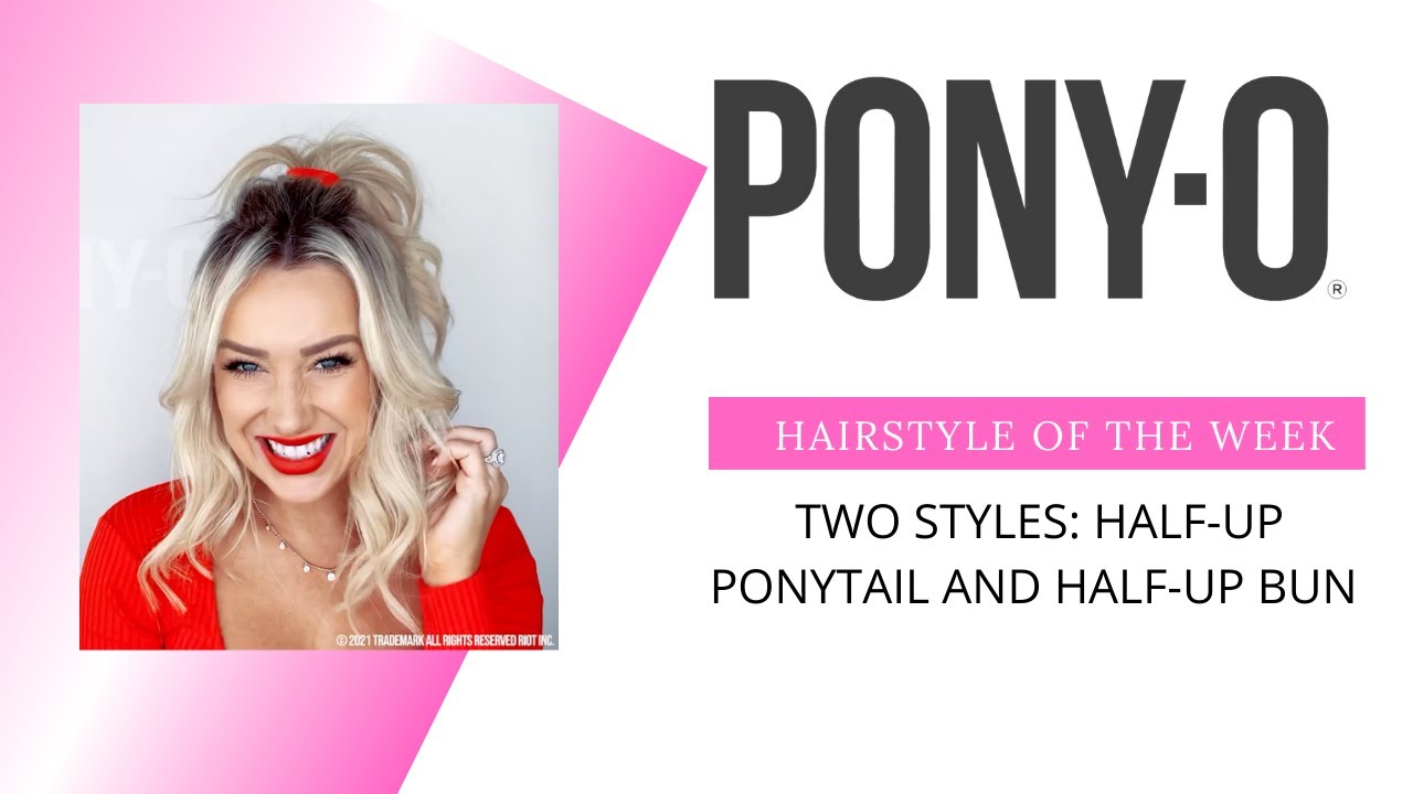 PONYO Ponytail Holders Two easy AND CUTE HalfUp hairstyle you can do