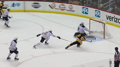 Lehner makes unbelievable save, sacrifices body