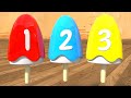 Numbers with 3D Ice Cream | Counting 1 to 10 | Video for children at Dada Mama Kids
